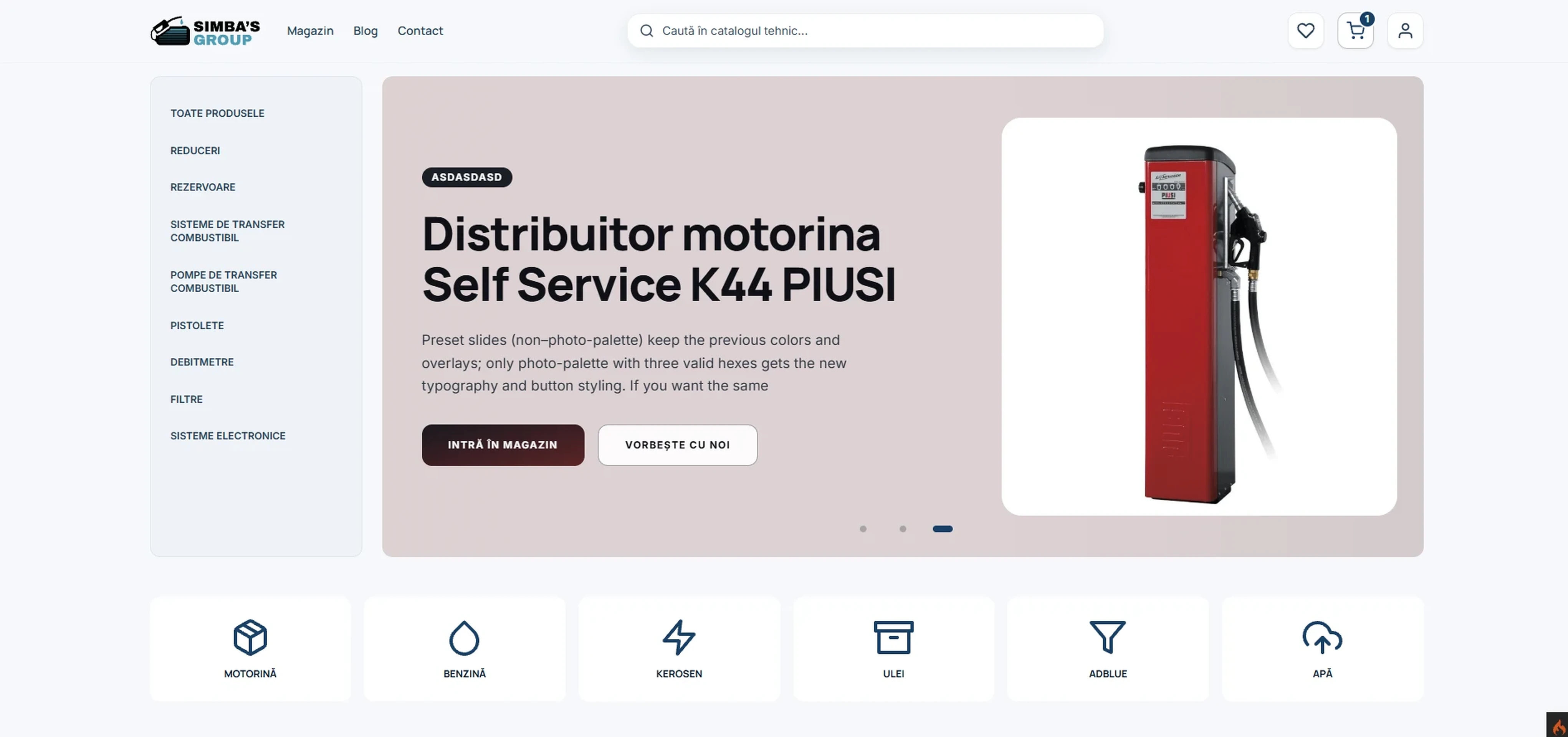 Culori slider setate automat din poza produsului